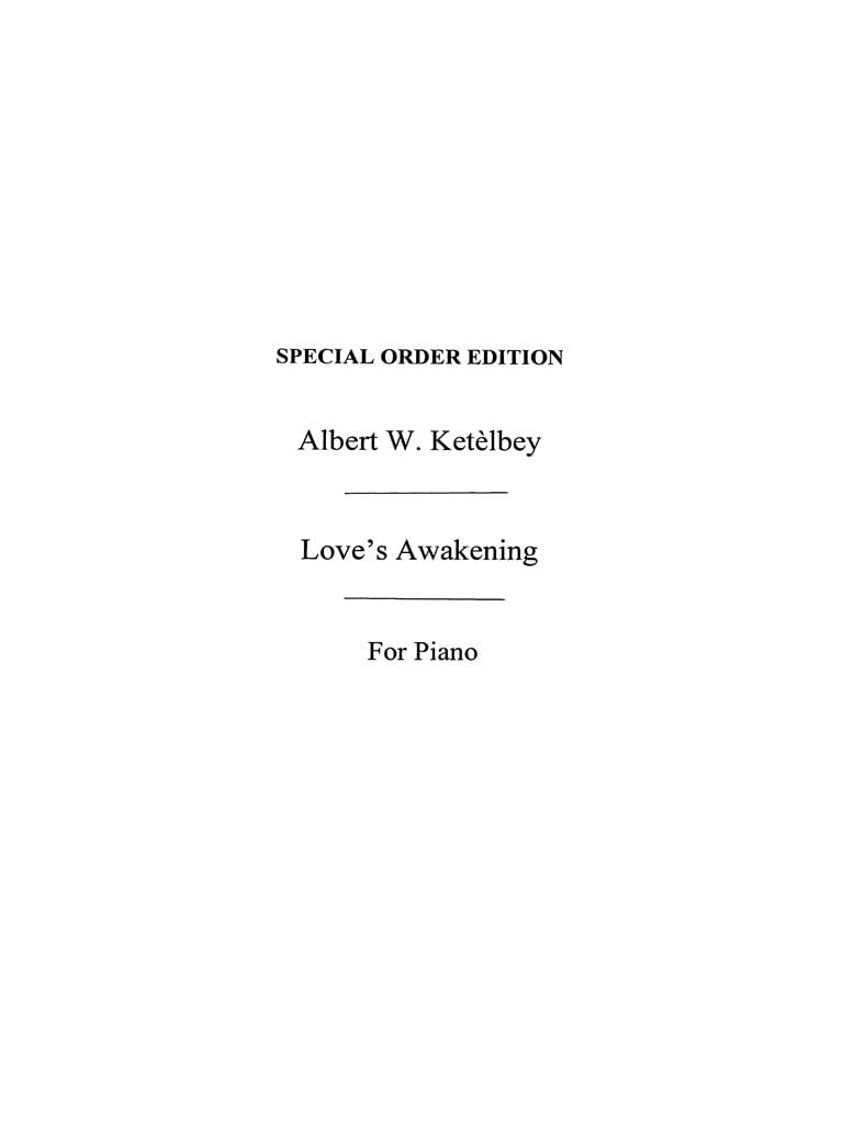 Loves Awakening (Piano)